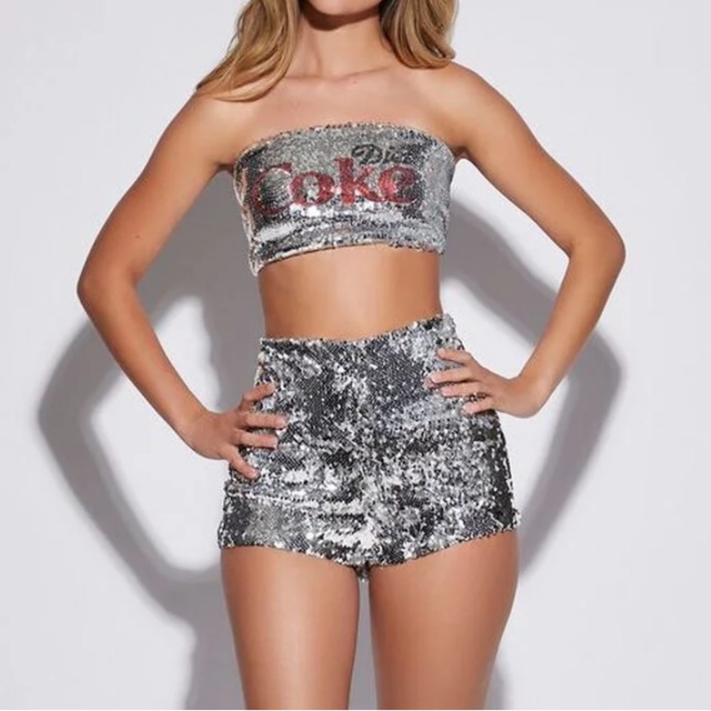 ISO! Diet Coke Bandeau & Shorts Set - Forever 21
